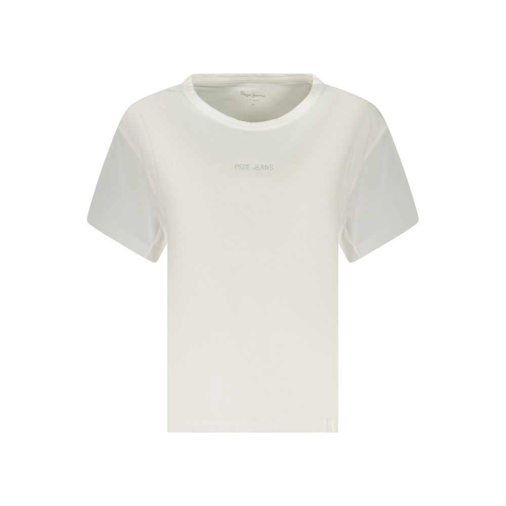 Pepe Jeans White Cotton T-Shirt