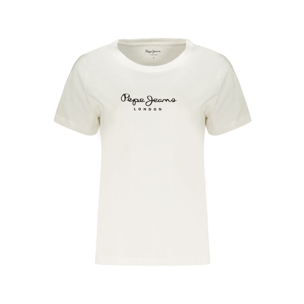 Pepe Jeans White Cotton T-Shirt