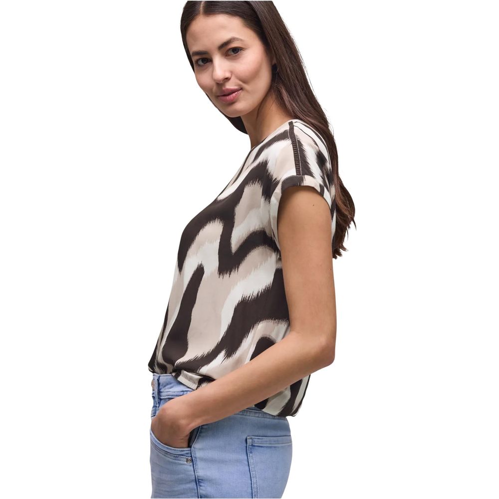 Street One Brown Viscose Blouse