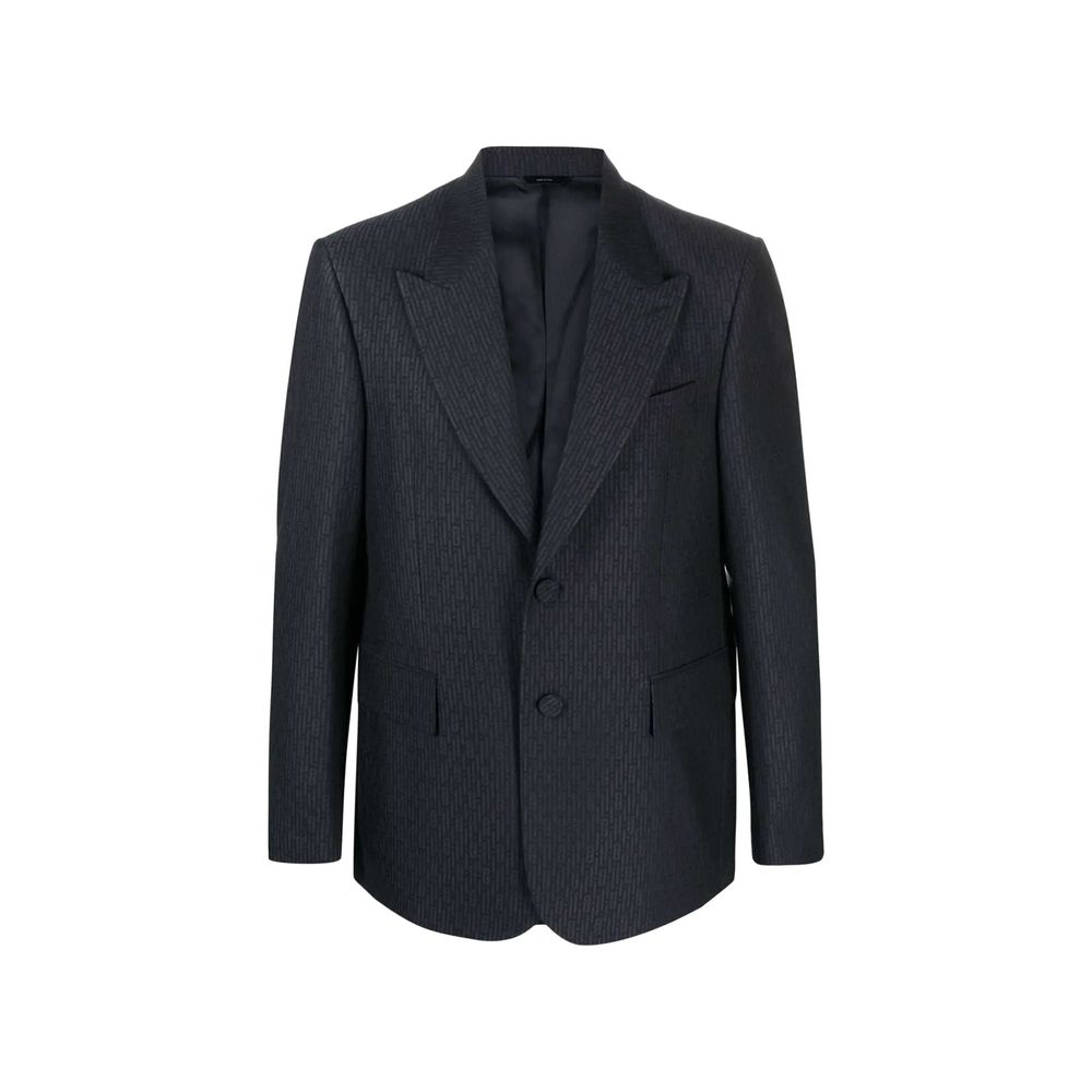 Fendi Blue Wool Blazer