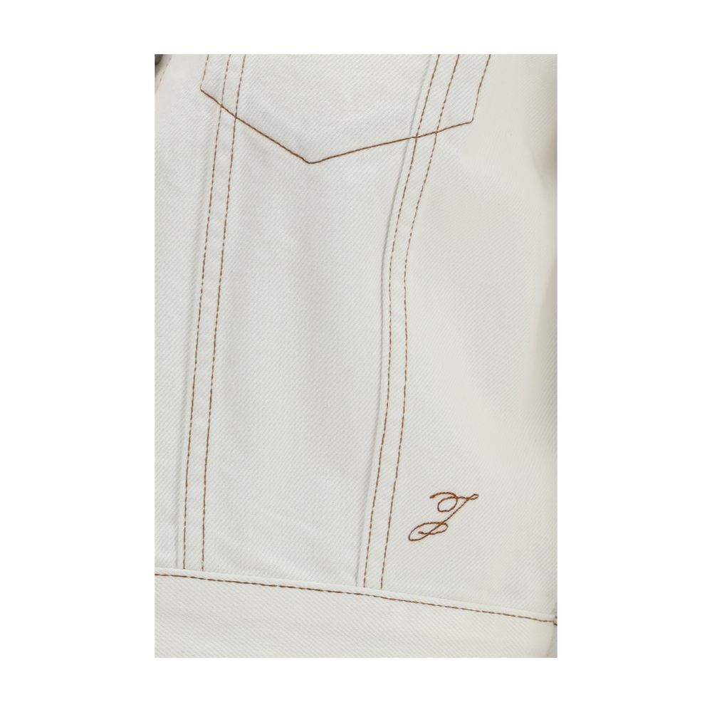 Jacquemus White Cotton Denim Jacket