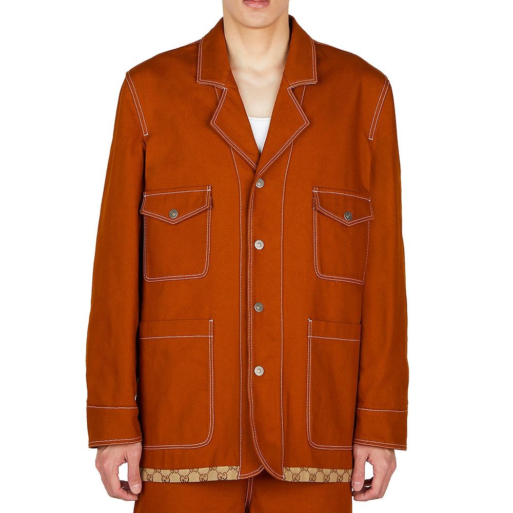 Gucci Brown Cotton Coat