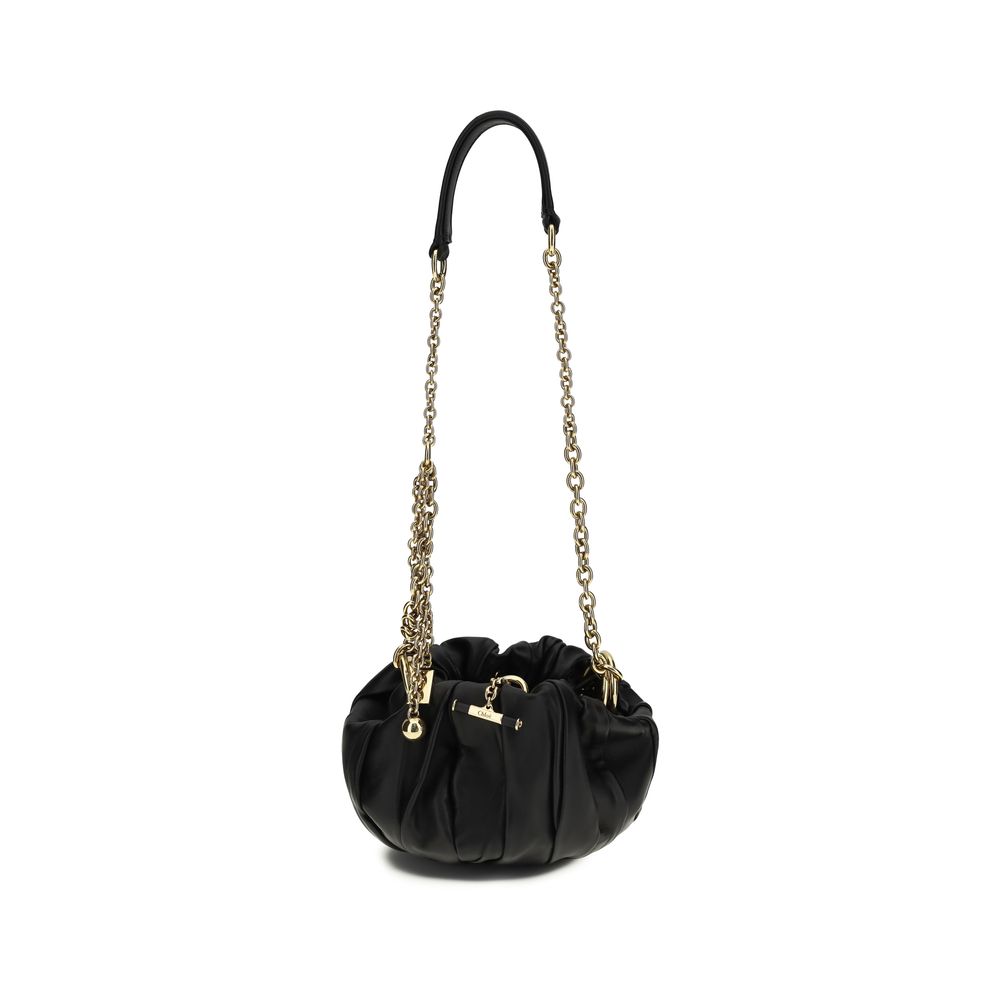 Chloé Black Lamb Ovis Aries Aries Shoulder Bag