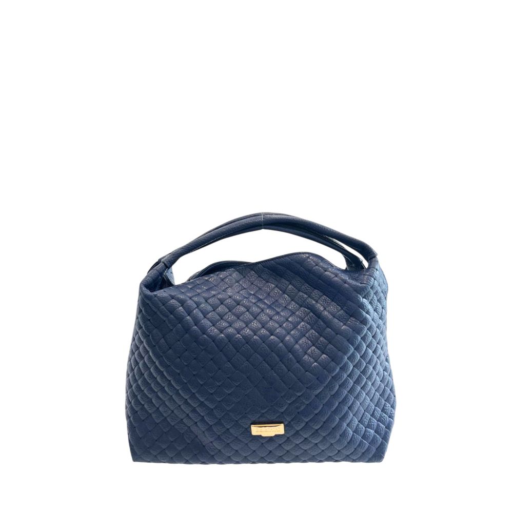 Baldinini Trend Blue Leather Women Handbag