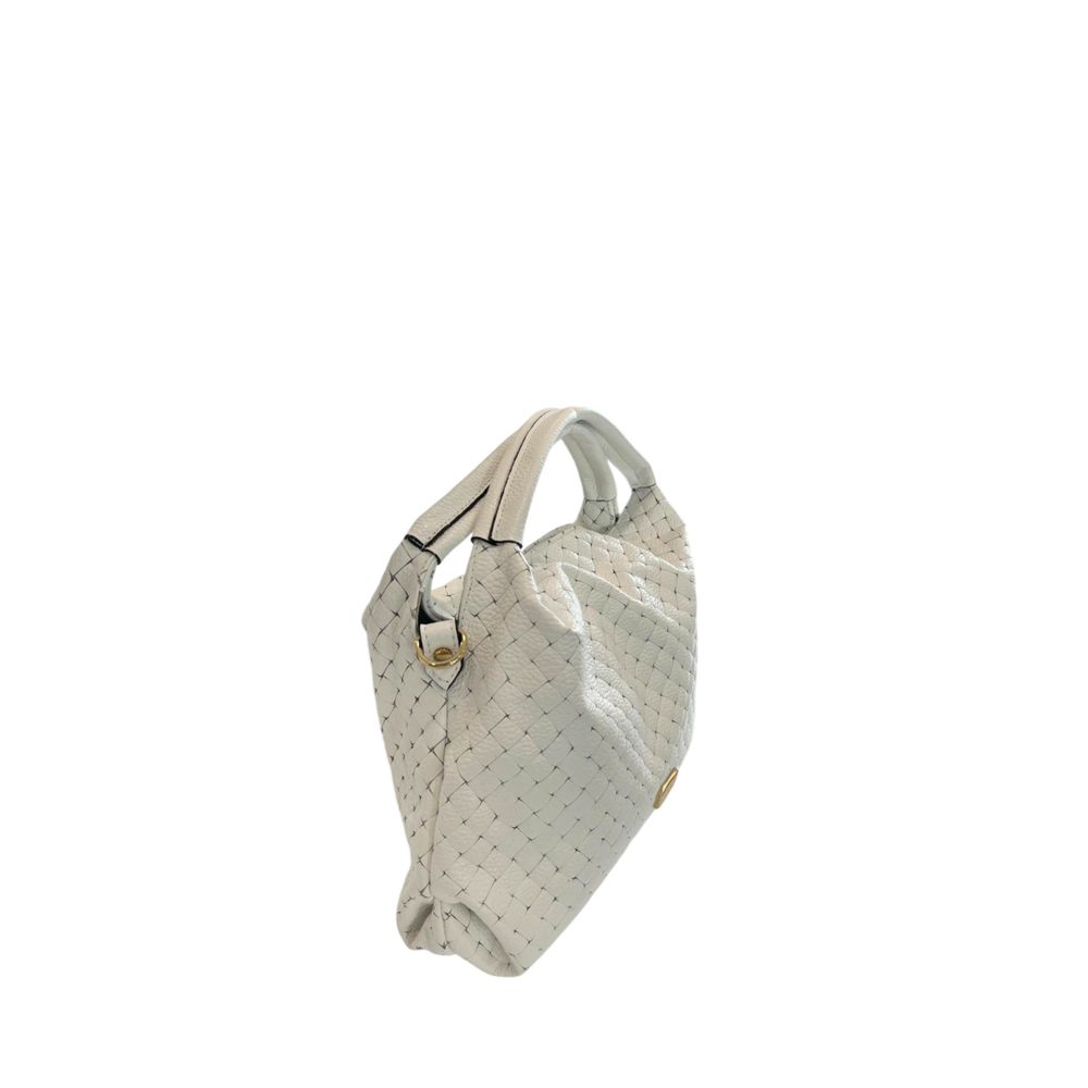 Baldinini Trend White Leather Women Handbag