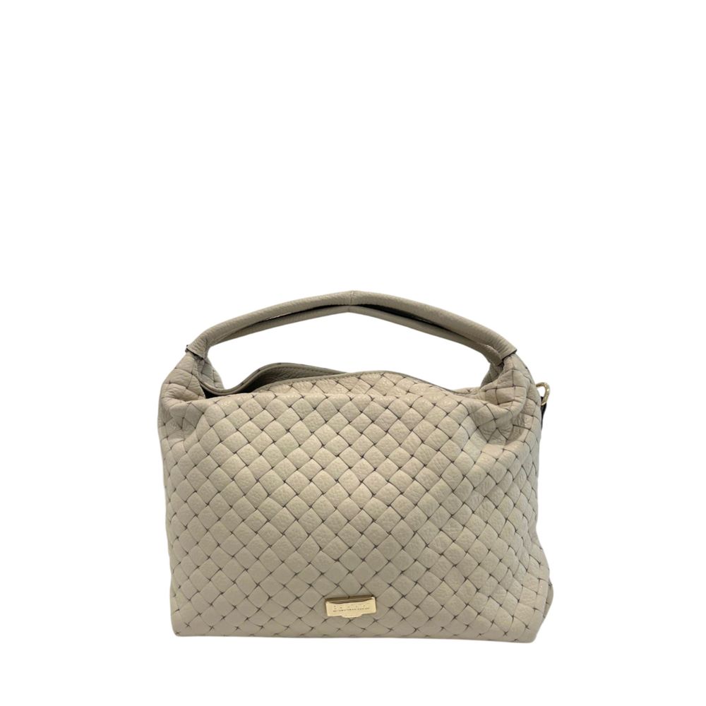 Baldinini Trend Beige Leather Women Handbag