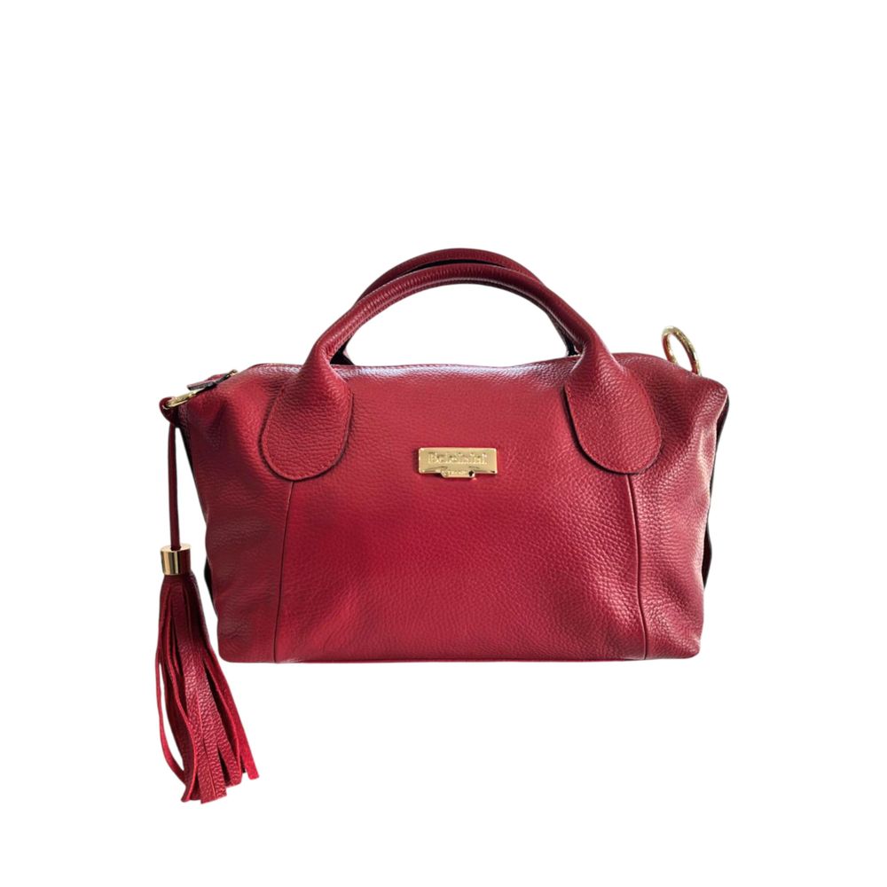 Baldinini Trend Red Leather Women Handbag
