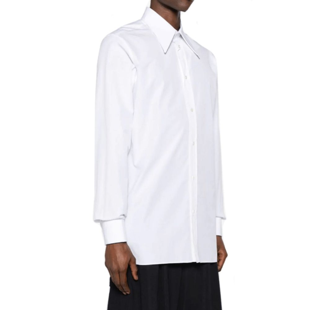 Maison Margiela White Cotton Dress Shirt
