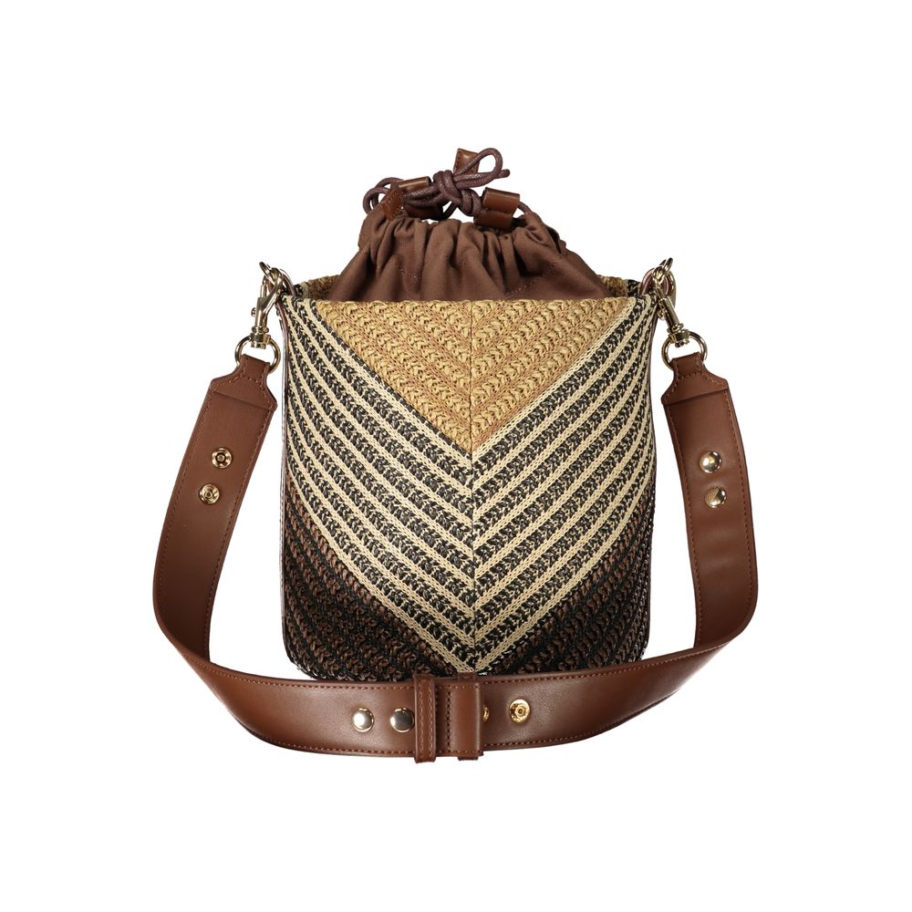 Twinset Brown Polyester Women's Bag with Adjustable Strap