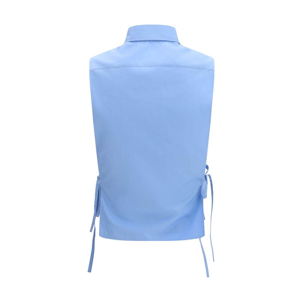 Miu Miu Blue Cotton Shirt