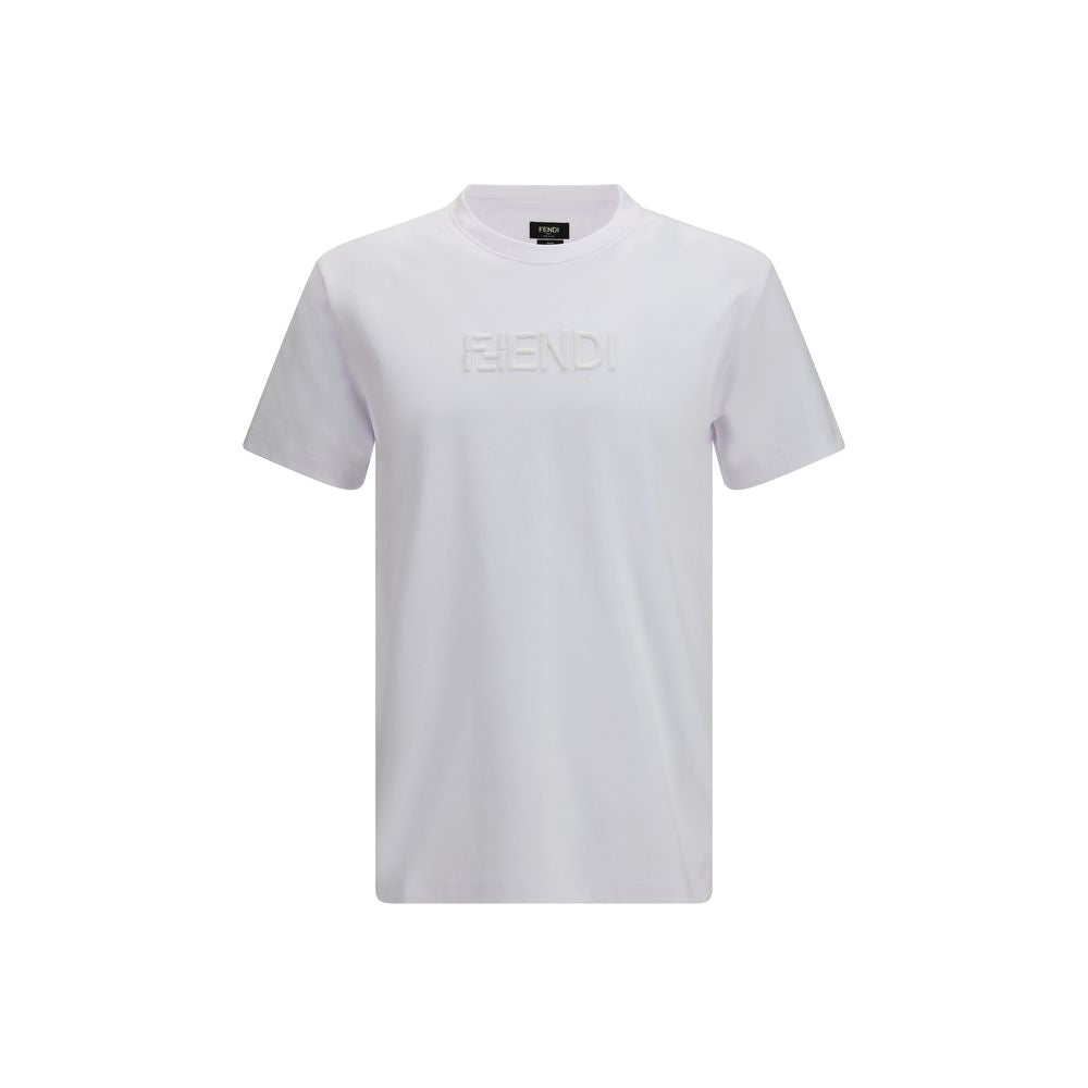 Fendi White Cotton T-Shirt