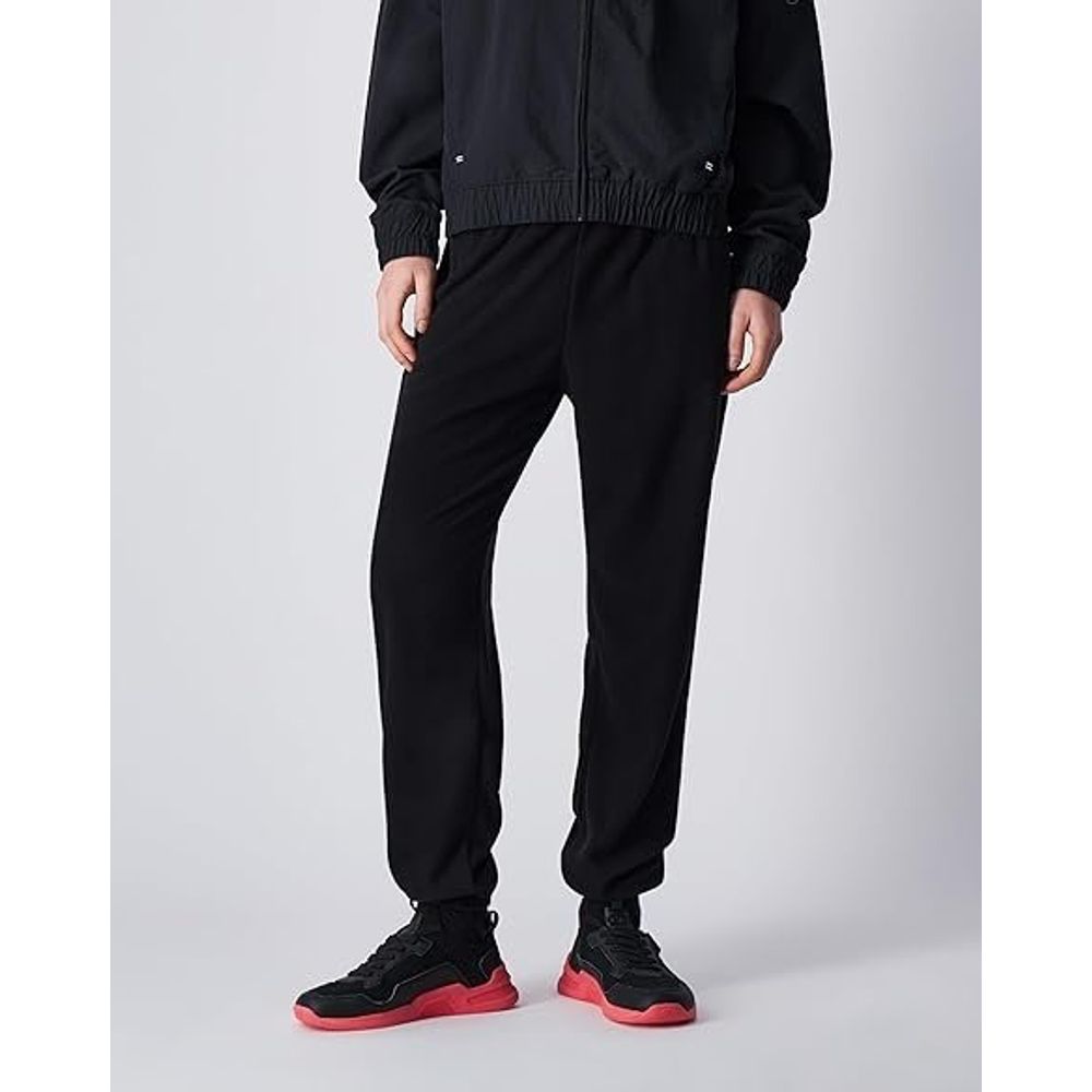 Champion Black Polyester Joggers (Workout Pants)