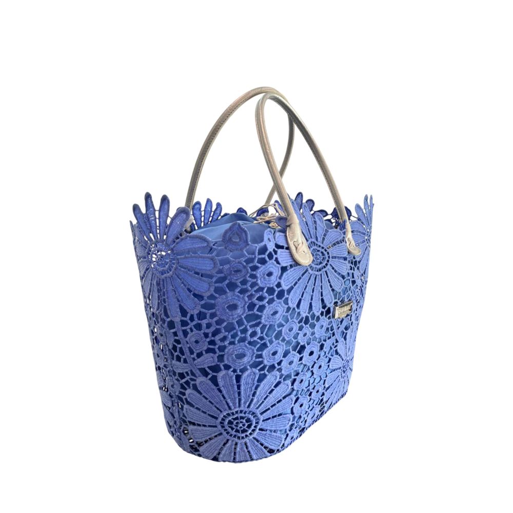 Baldinini Trend Blue PU Women Handbag
