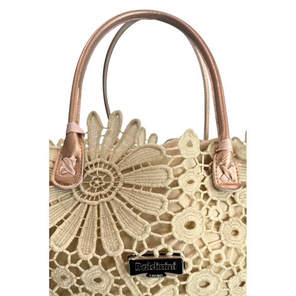 Baldinini Trend Beige PU Women Handbag