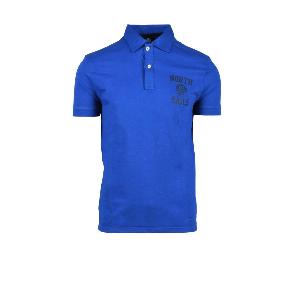 North Sails Blue Cotton Polo Shirt