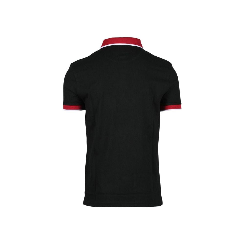 North Sails Black Cotton Polo Shirt