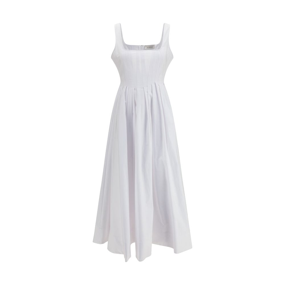 Max Mara White Cotton Casual Dress