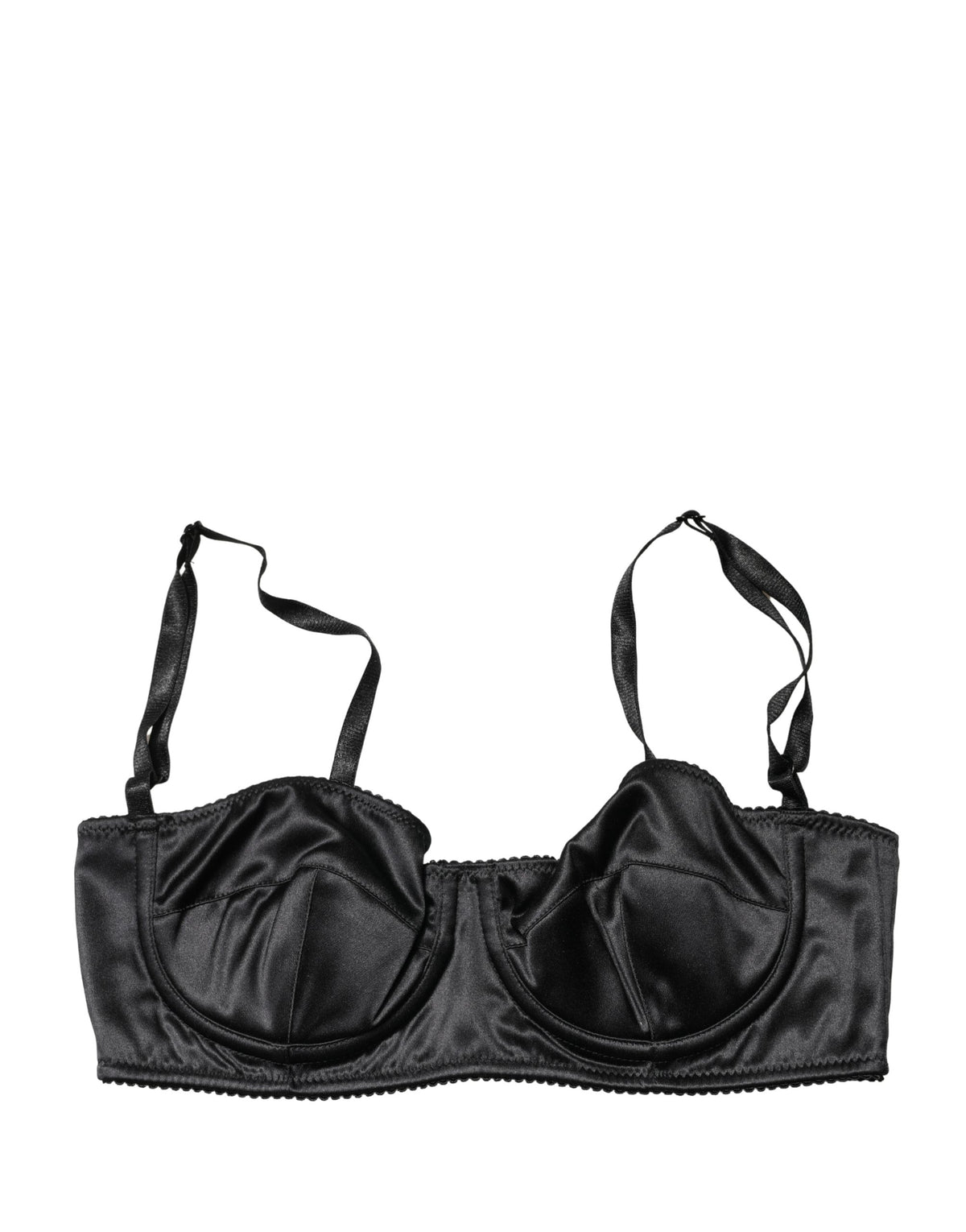 Dolce & Gabbana Black Semi-Pad Underwire Balconette Bra Underwear