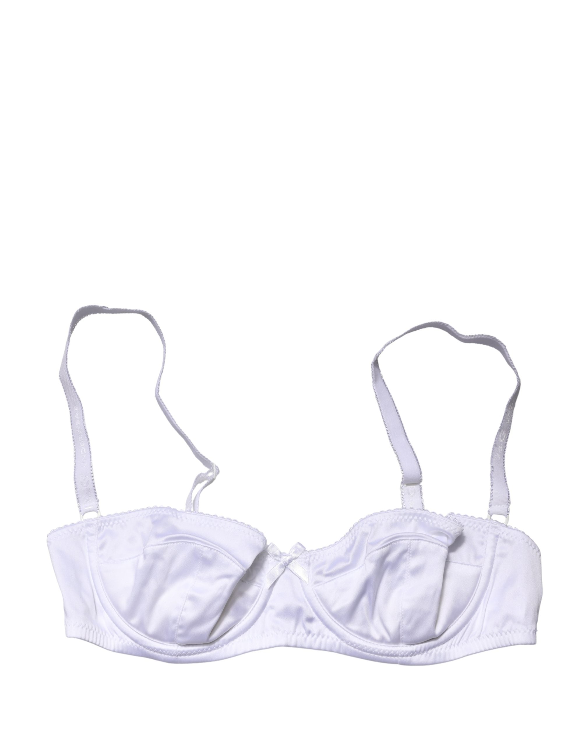 Dolce & Gabbana White Semi-Pad Underwire Balconette Bra Underwear