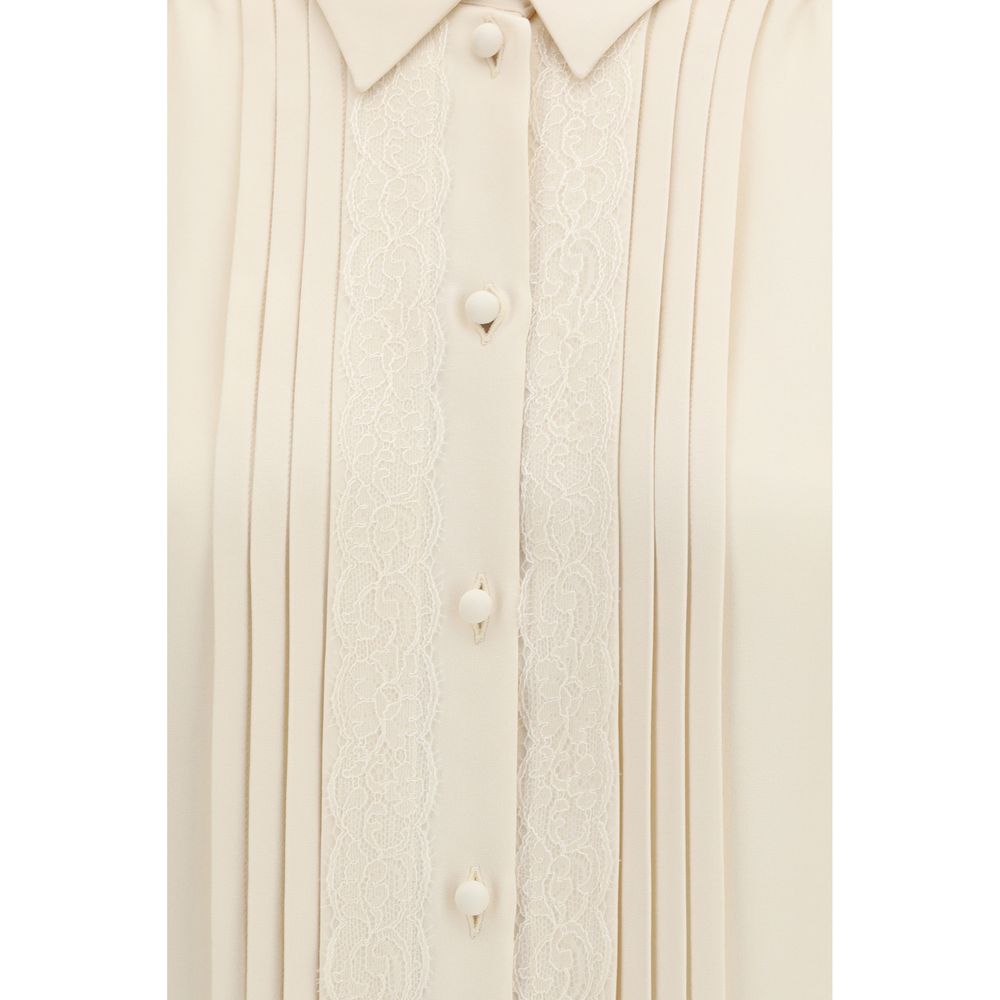 Valentino Beige Silk Shirt