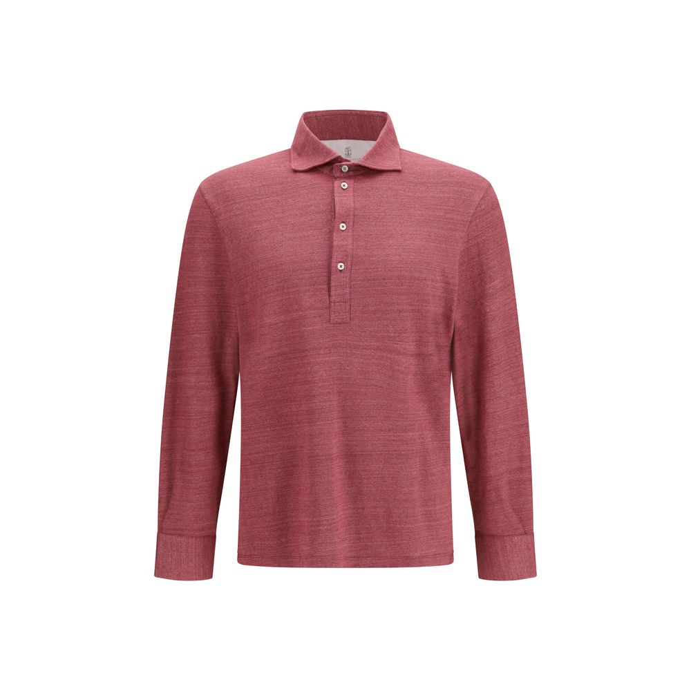 Brunello Cucinelli Multicolor Linen Polo Shirt