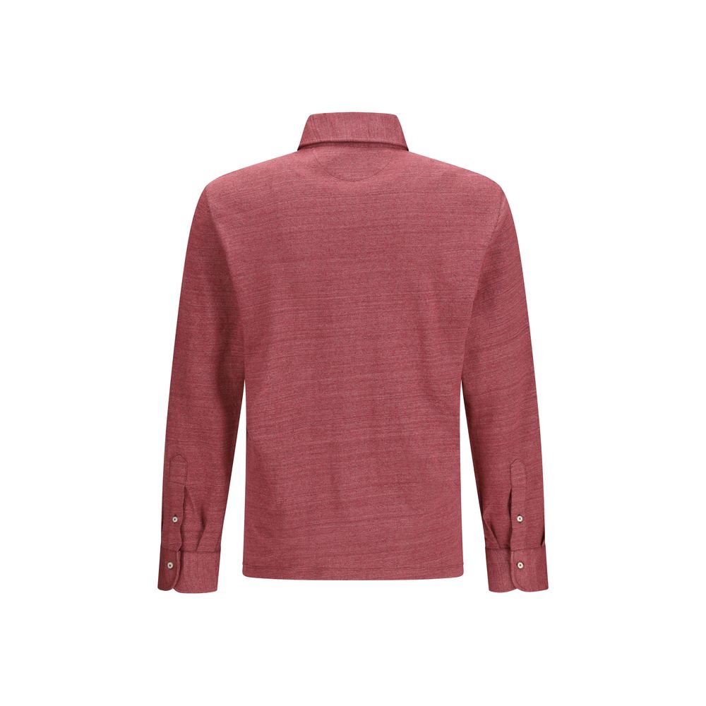 Brunello Cucinelli Multicolor Linen Polo Shirt