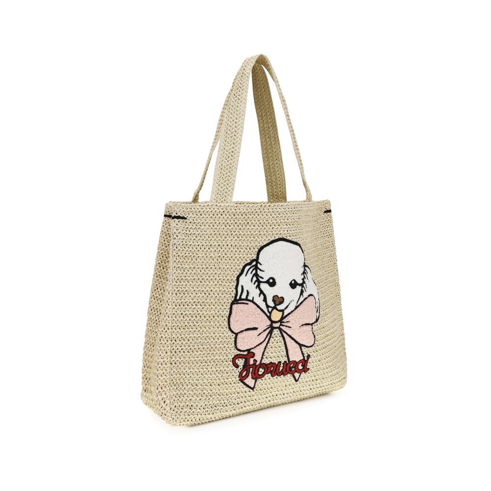 Fiorucci Beige Paper Shoulder Bag