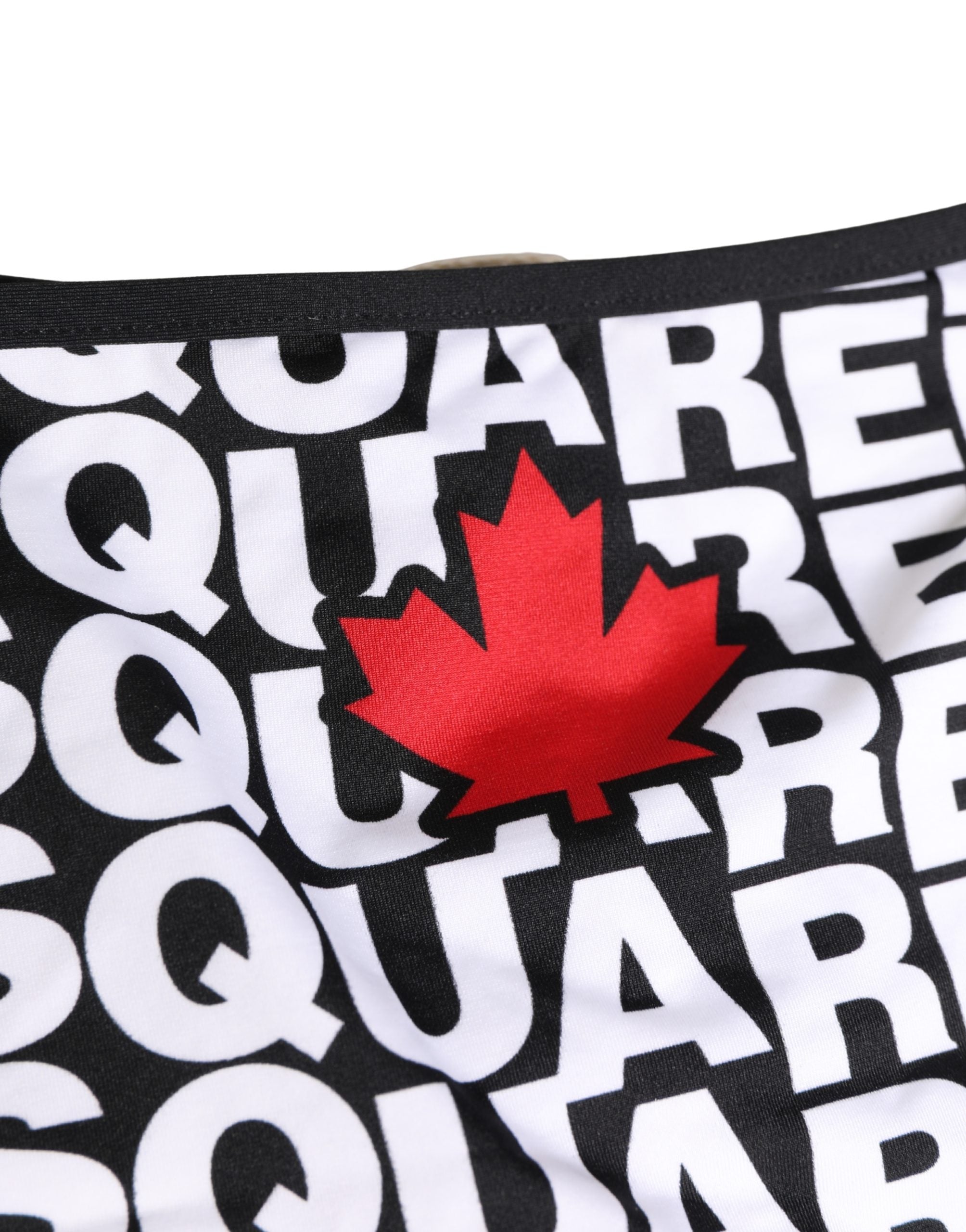 سفلية بيكيني بشعار مطبوع من النايلون متعدد الألوان من Dsquared²