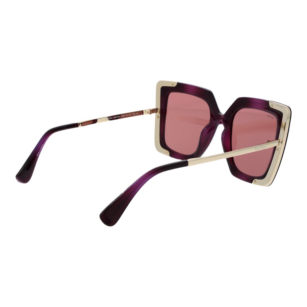Max Mara Purple Plastic Sunglasses