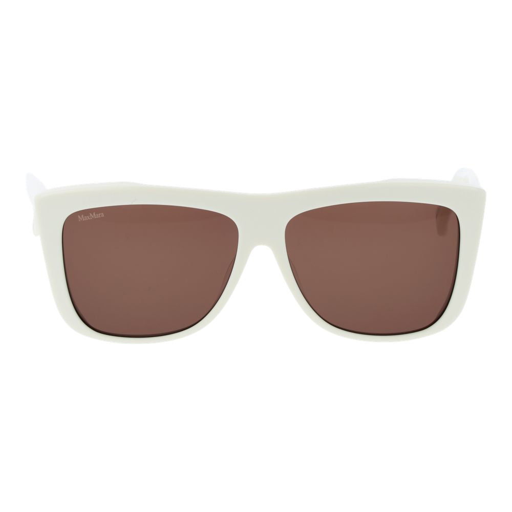 Max Mara White Acetate Sunglasses