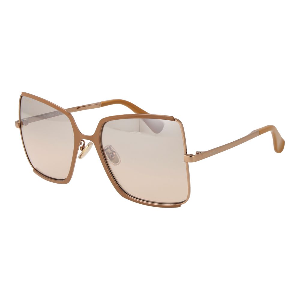 Max Mara Brown Metal Sunglasses