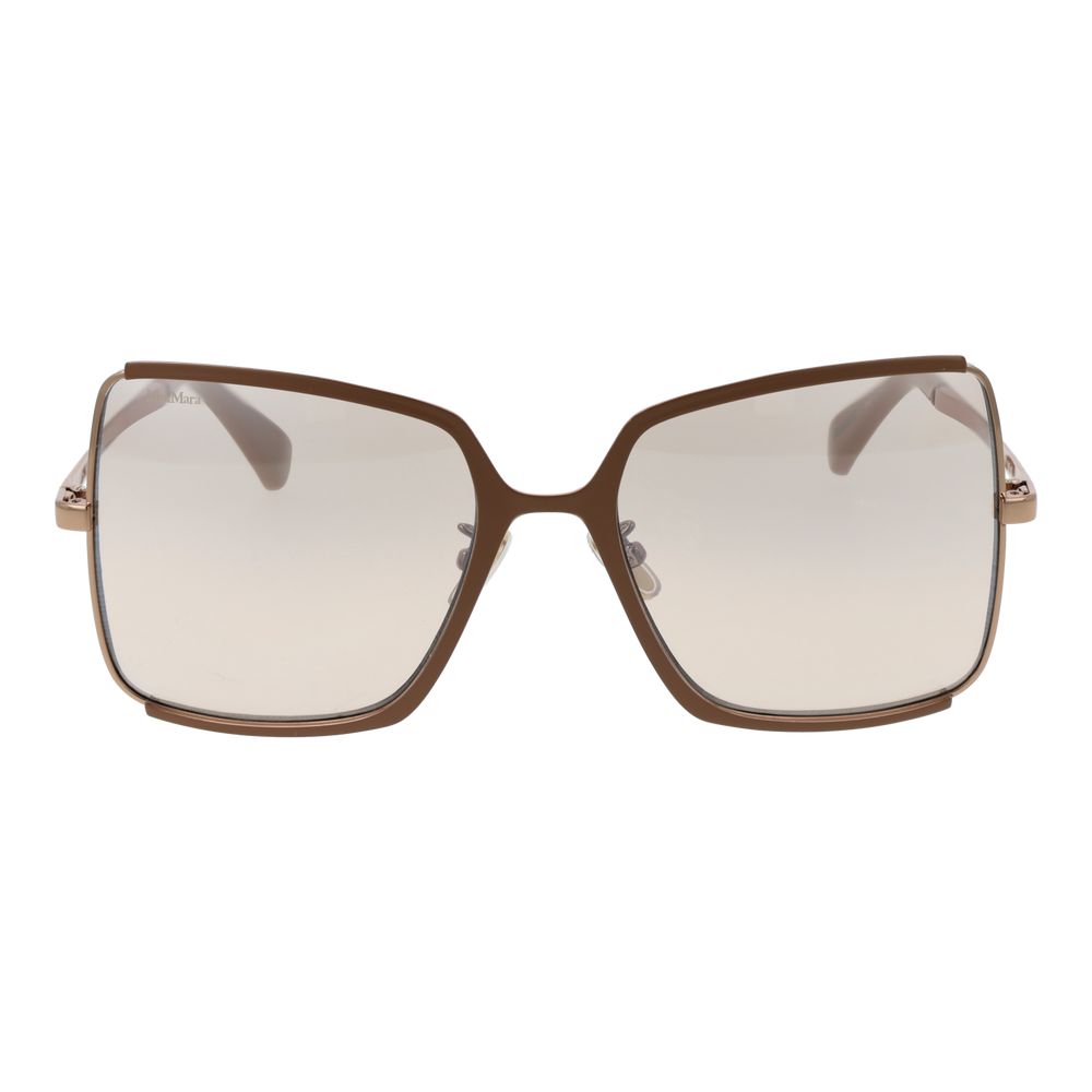 Max Mara Brown Metal Sunglasses
