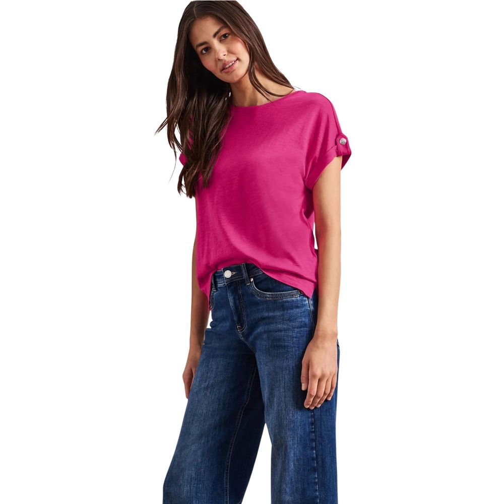 Street One Pink Cotton T-Shirt