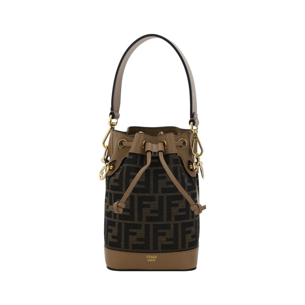 Fendi Brown Polyester Backet Bag