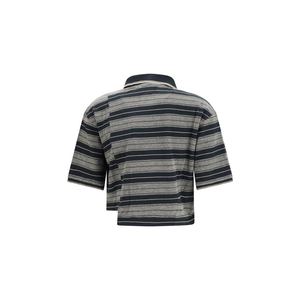 Marant Etoile Black Cotton Polo Shirt