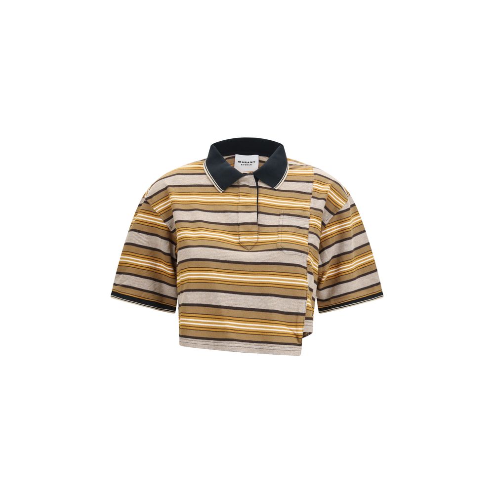 Marant Etoile Beige Cotton Polo Shirt