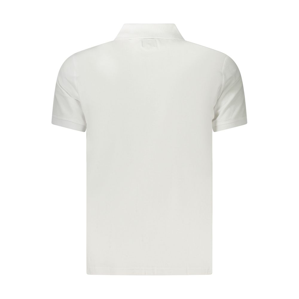 U.S. Grand White Cotton Men's Polo Shirt