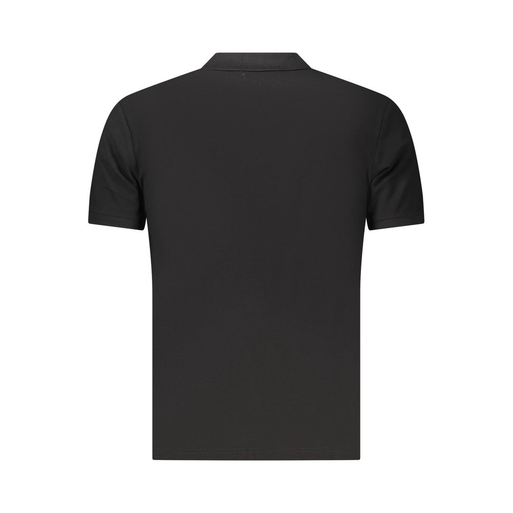 U.S. Grand Black Cotton Men's Polo Shirt