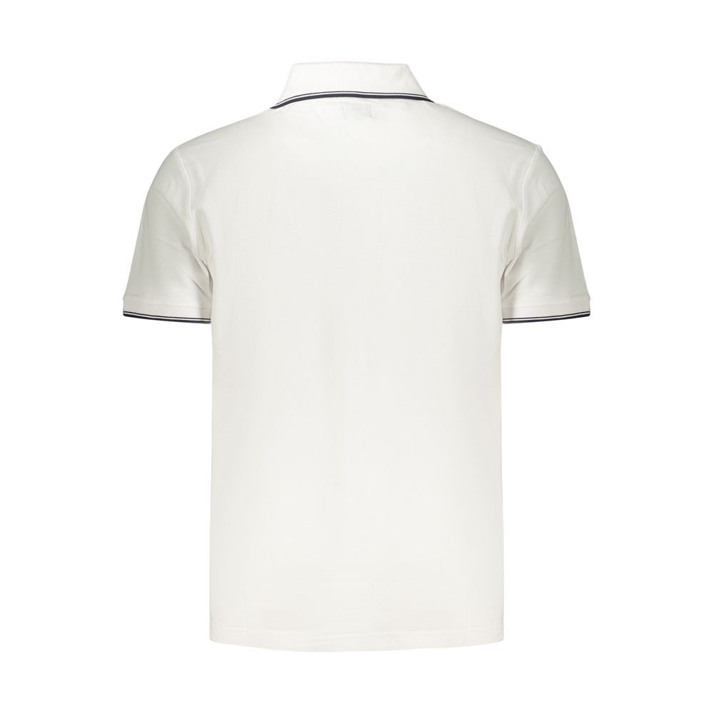U.S. Grand White Cotton Men's Polo Shirt