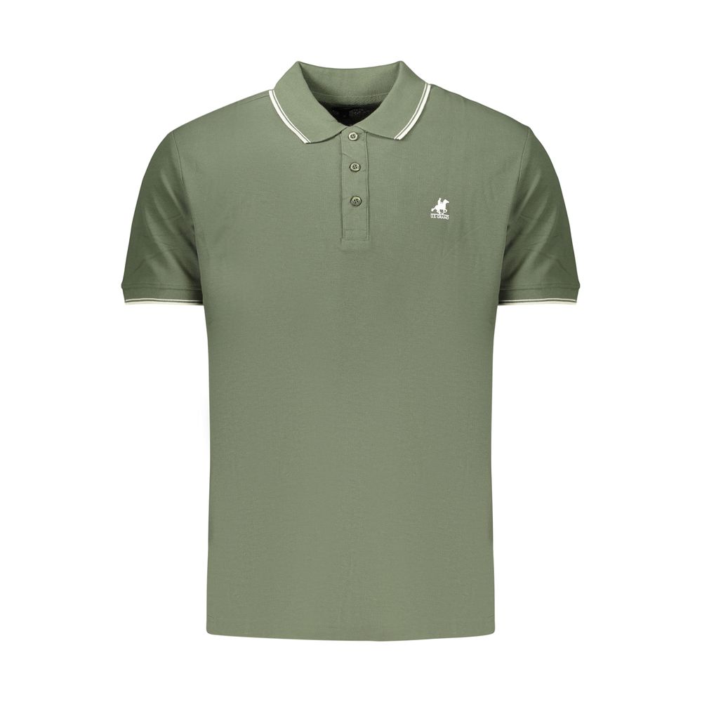 U.S. Grand Green Cotton Men's Polo