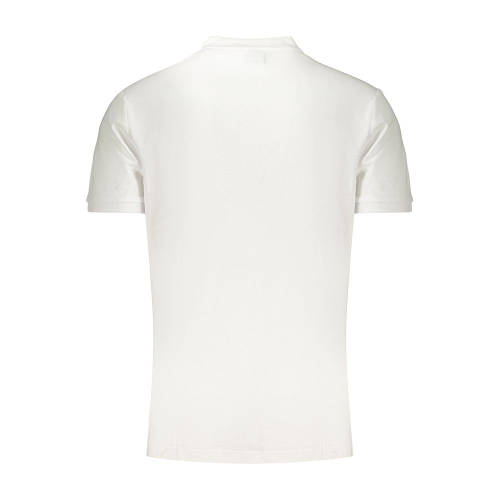 U.S. Grand White Cotton Men's Polo Shirt