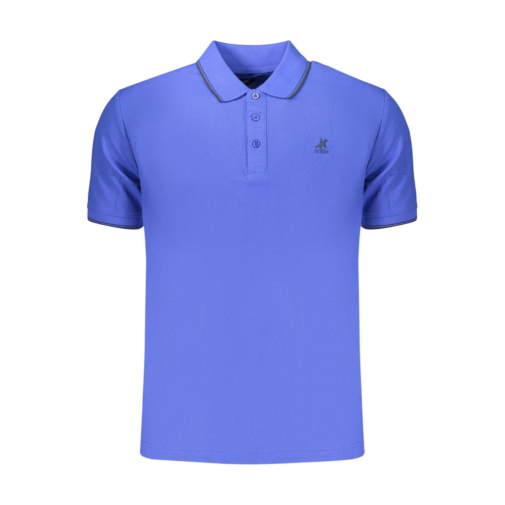 U.S. Grand Blue Cotton Men's Polo Shirt