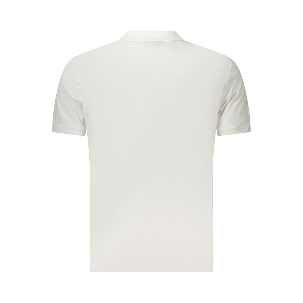 U.S. Grand White Cotton Men's Polo Shirt