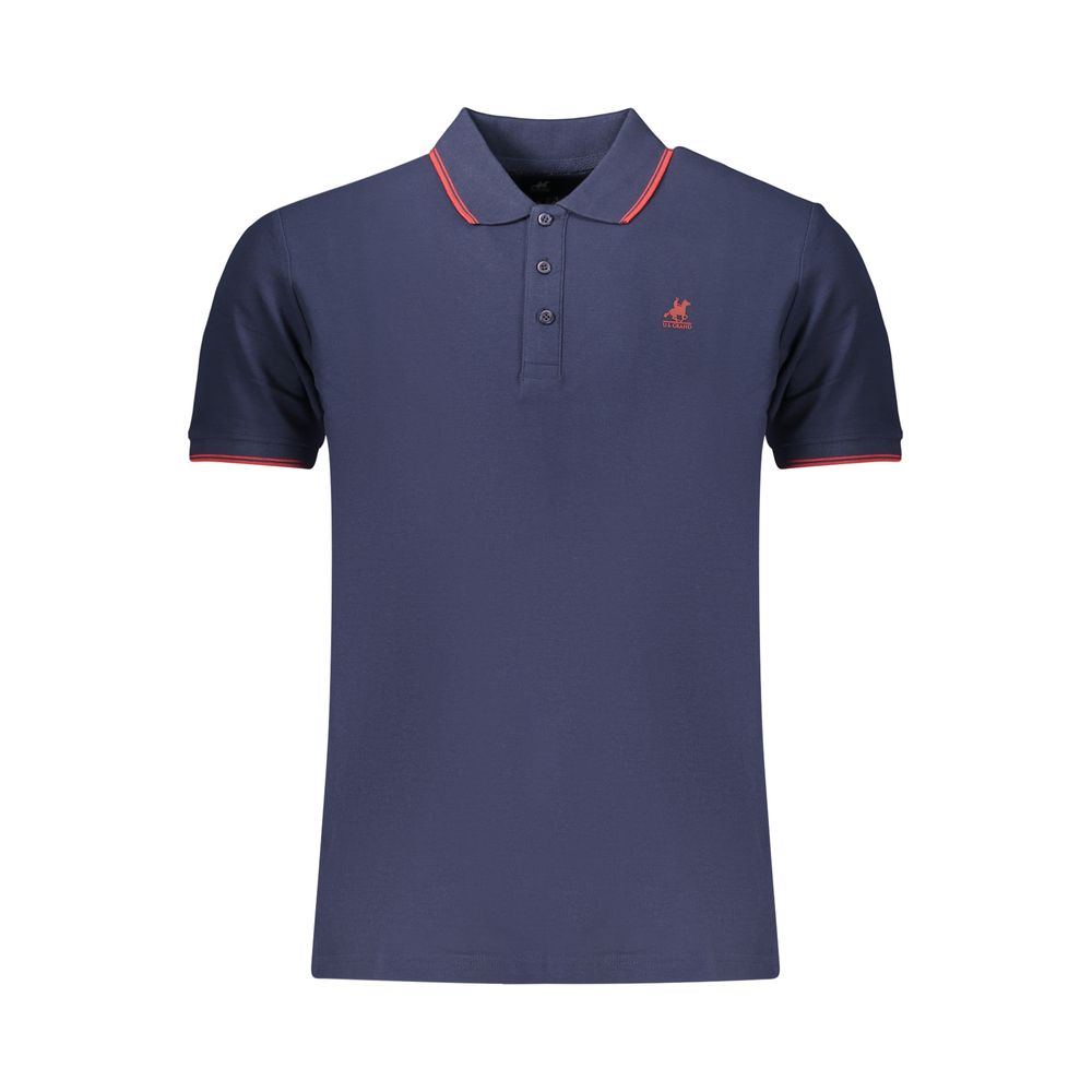 U.S. Grand Blue Cotton Men's Polo