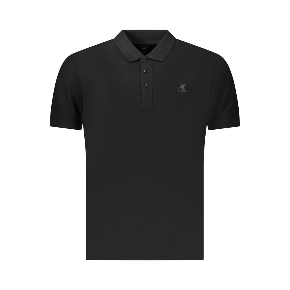 U.S. Grand Black Cotton Men's Polo