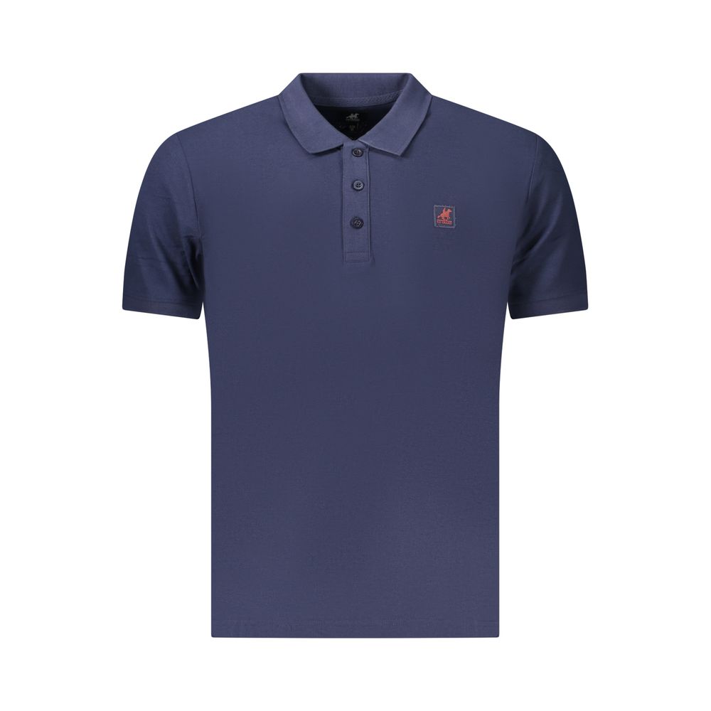 U.S. Grand Blue Cotton Mens Polo Shirt