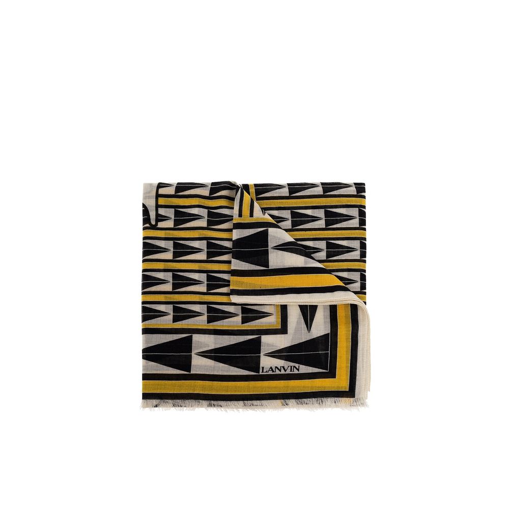Lanvin Bicolor Wool Scarf