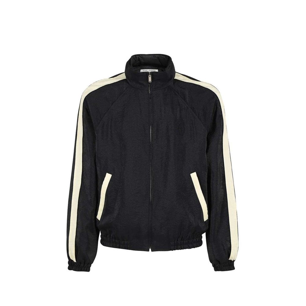 Saint Laurent Black Polyamide Bomber