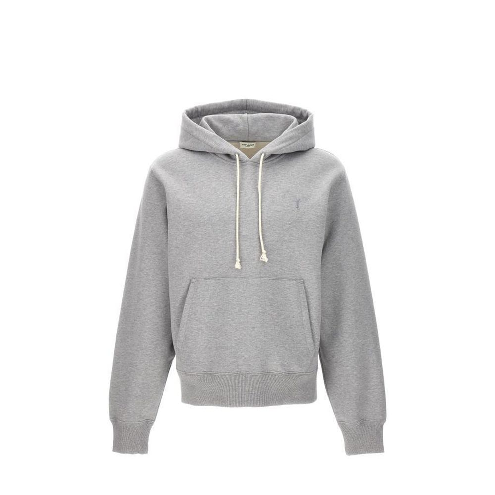 Saint Laurent Gray Cotton Sweatshirt