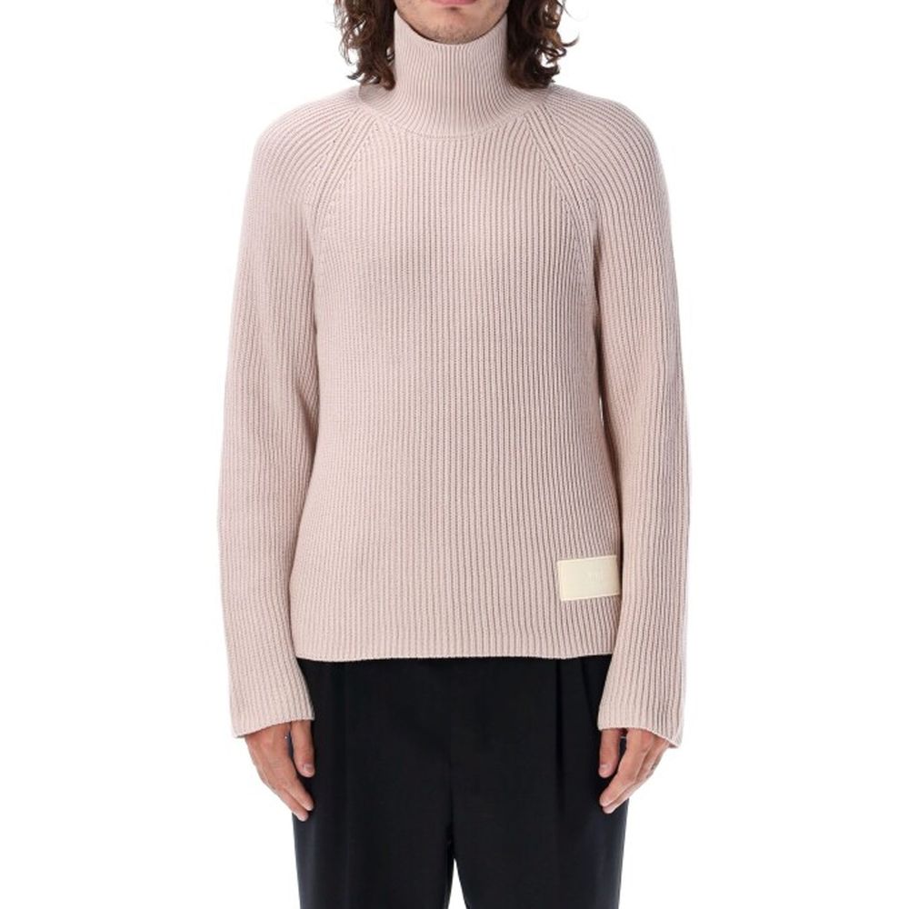 Ami Paris Multicolor Cotton Turtleneck